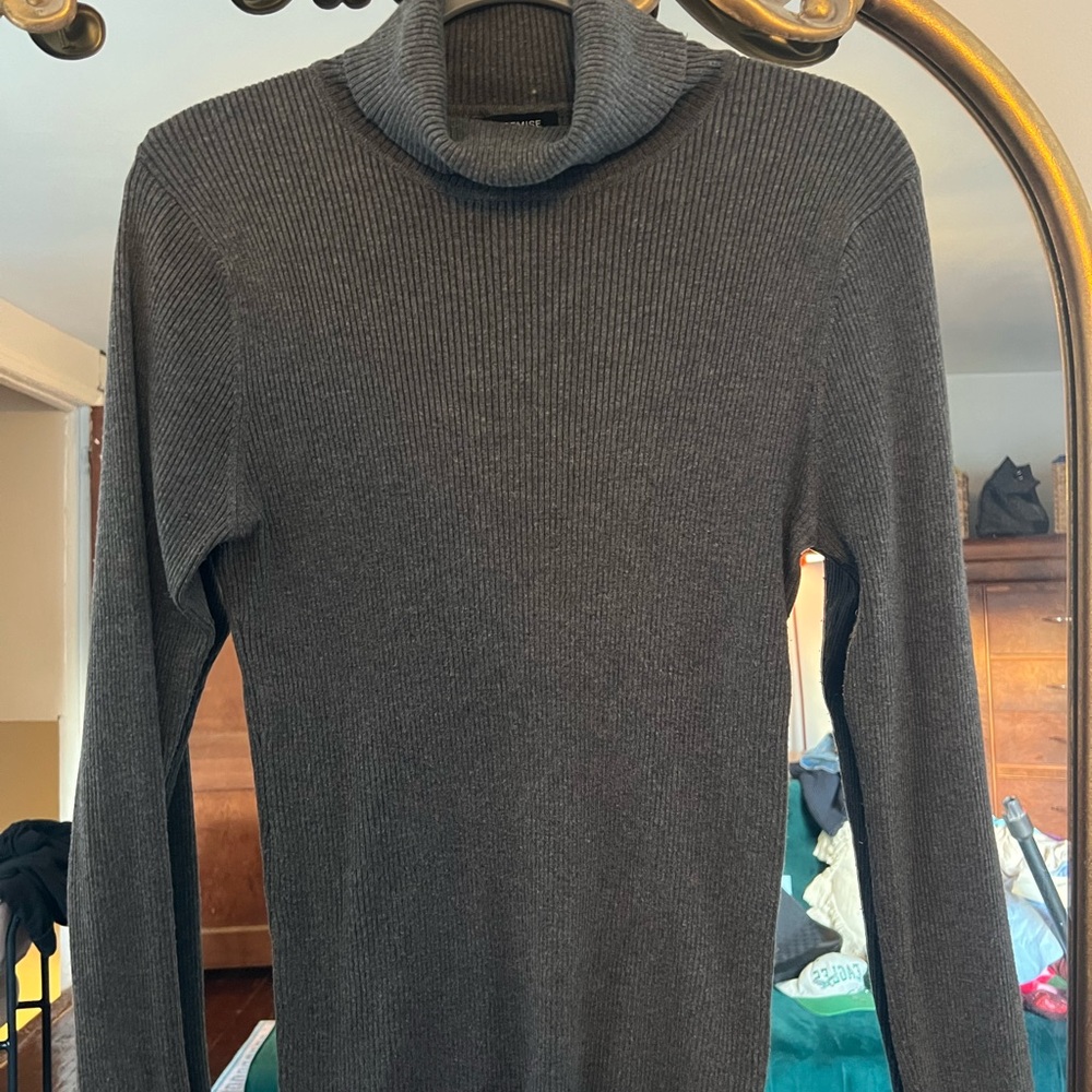 Premise Studio Charcoal Knit Top